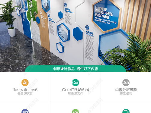 清爽簡潔企業(yè)文化墻公司背景墻員工文化墻圖片 設(shè)計效果圖下載